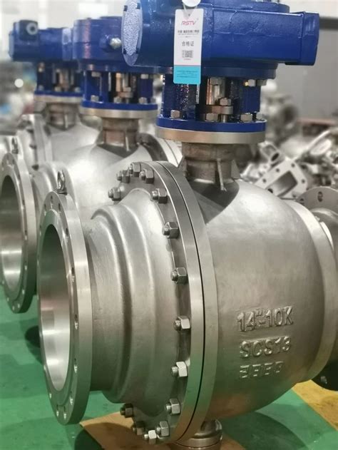 Carbon Stainless Steel Api Asme Lb Worm Gear Trunnion Ball Valve