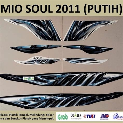 Jual Mio Soul 2011 Putih Motor Yamaha Stiker Striping Stripping Sticker