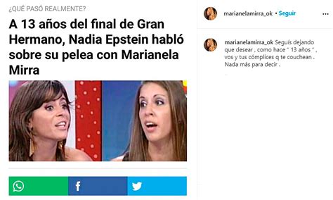 Se Reavivó Una Vieja Pelea Fuerte Cruce Entre Nadia Epstein Y