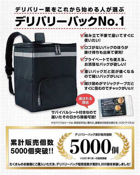 日本メーカー新品 デリバリーバッグ