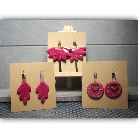 Polymer Clay Lotus Flower Lotus Flower Magenta Heart Leaf Gold Etsy