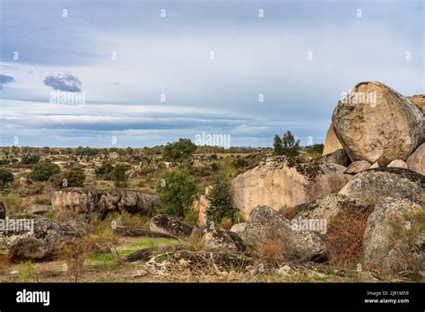 Los Barruecos Natural Monument Malpartida De Caceres Extremadura In