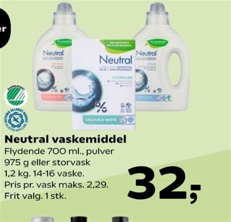 Vaskepulver Neutral SuperBrugsen Marts 2024 Alle Tilbudsavis