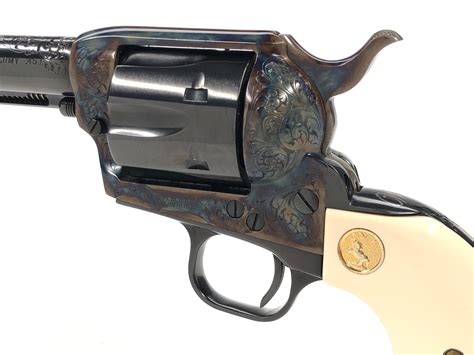 Lot Engraved Colt Model Single Action Army Lc Revolver With