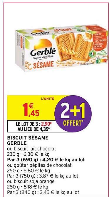 Promo Biscuit S Same Gerbl Chez Intermarch Icatalogue Fr