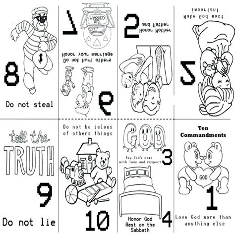 Printable 10 Commandments Craft Francesco Printable