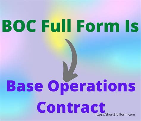 Boc Full Form In Civil Engineering - Civil Form 2024