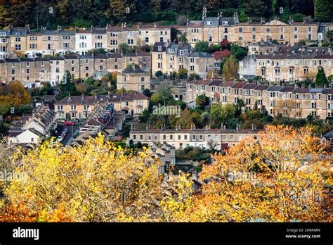 Bath Stone terraced housing in Bath, Somerset, England Stock Photo - Alamy