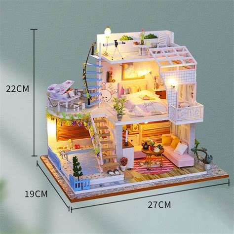 Meet The House DIY Wooden Miniature House Kit – Fifijoy