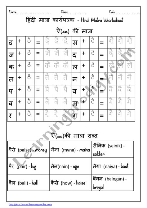 Hindi Matra Worksheet For Kids To Practice Badi Ee Ki Matra Or For