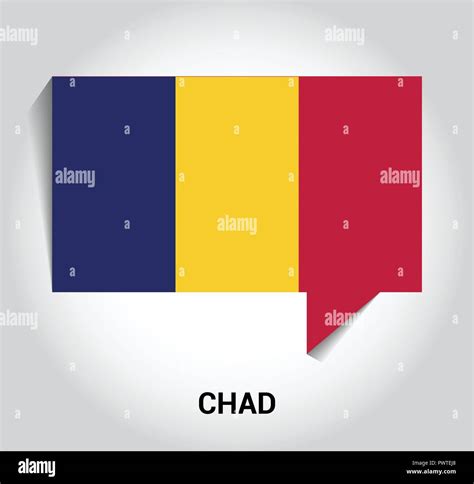 Chad Flag Wave Stock Vector Images Alamy