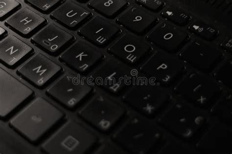 Dark black keyboard stock photo. Image of black, slim - 269774884