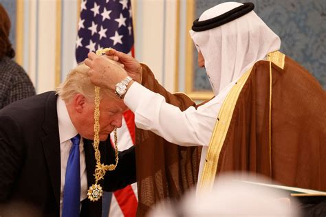 Saudis Welcome Trump With Gold Medal Receive Arms Package The