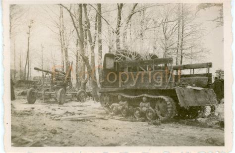 Kämpfe Russland Artillerie Geschütz RSO Zugmaschine Schlepper Traktor