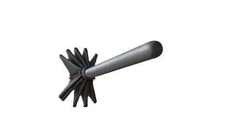 Premium Photo A Black Metal Spike With A Silver Handle