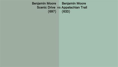 Benjamin Moore Scenic Drive Vs Appalachian Trail Side By Side Comparison