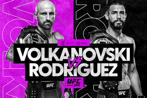 UFC 290: Volkanovski v Rodriguez Predictions