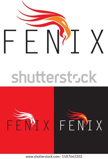 Fenix Logo Vector Illustration Bird Stock Vector (Royalty Free) 1587663202