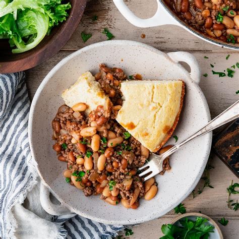 One Pan Cheesy Southern Bean Casserole The Seasoned Mom