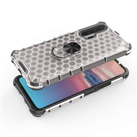 For Huawei Honor Pro Shockproof Honeycomb Pc Tpu Ring Holder