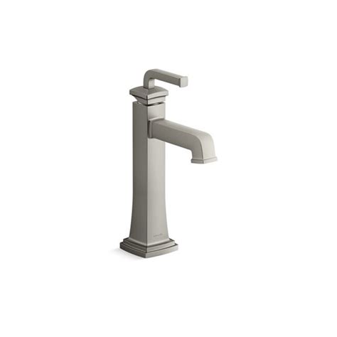 Kohler Vibrant Brushed Nickel Riff™tall Single Handle Bathroom Sink Faucet Drain Included