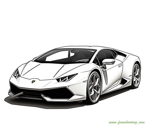 Lamborghini Coloring Page