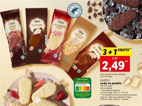 Promocja Lód classic gelatelli w Lidl