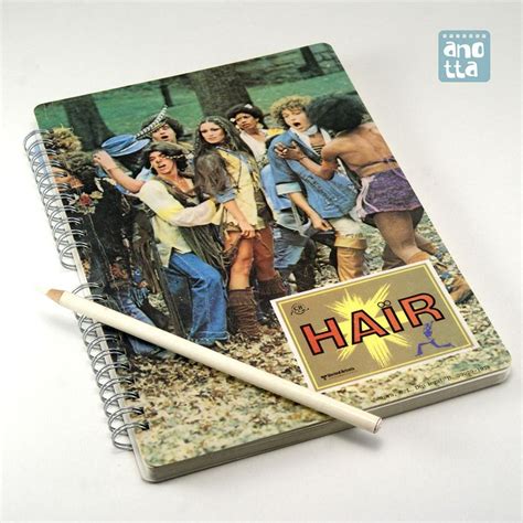 Libreta Hecha A Mano Reciclando Un Viejo Fotocromo De La Pel Cula Hair