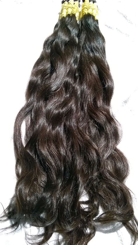 Cabelo Mega Hair Castanho Natural Virgem Ondulado Cm Gr R