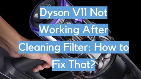 Dyson V11 Not Working After Cleaning Filter: How to Fix That ...