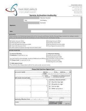 Fillable Online Service Activation Authority Fax Email Print PdfFiller