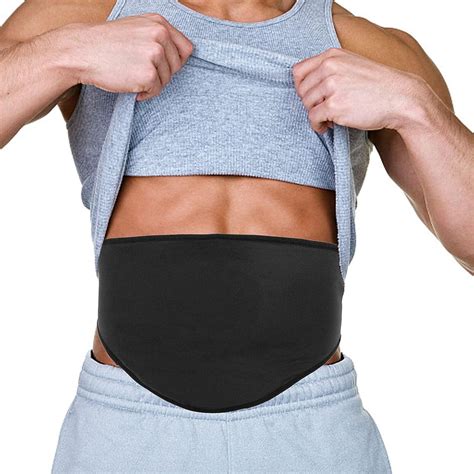 Fanhan Stealth Black Ostomy Belt Support Wrap For Ostomy Bag Hernia