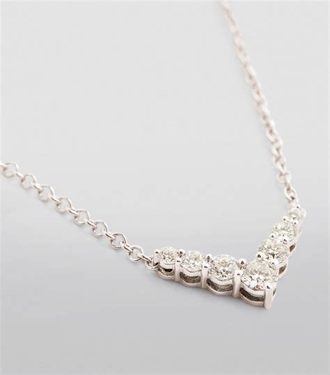 Melissa Kaye White Gold And Diamond Aria Necklace Harrods Uk