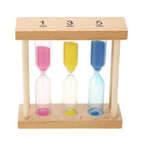 Yucurem 1 3 5 Minute Wood Hourglass Sandglass Sand Clock Timers Ts Home Ornament