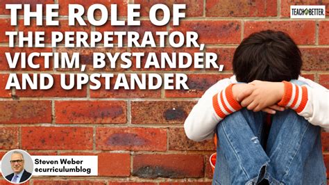 The Role Of The Perpetrator Victim Bystander And Upstander Teach