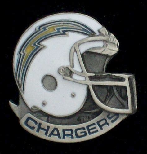 San Diego Chargers Nfl Pewter Helmet Pin Locomotive Logos