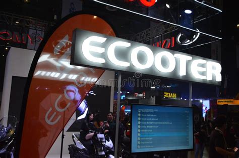 Ecooter Booth Signage At Inside Racing Bike Festival In Pasay