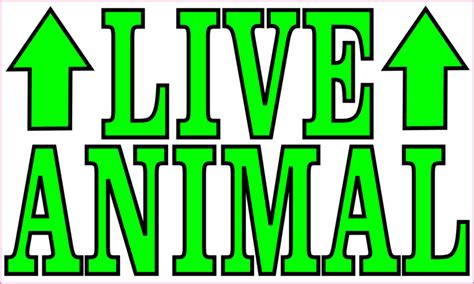 5in x 3in Live Animal Magnet Sign Magnets Magnetic Animals - StickerTalk®