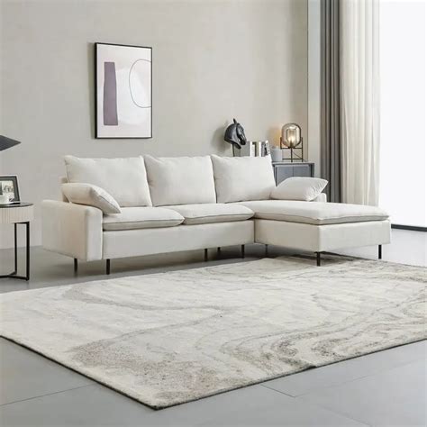 Wide Right Hand Facing Modular Sofa Chaise Vigshome