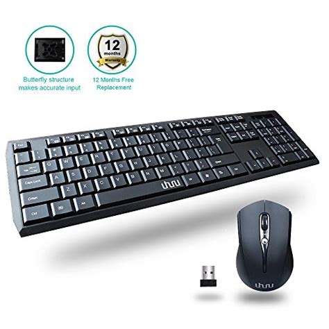 Buy Uhuru Wireless Keyboard And Mouse Ghz Compact Slim With Full