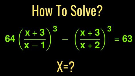 Solving A Very Nice Cubic Equation Geendle Youtube