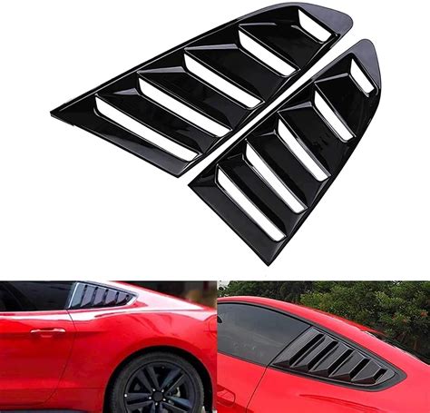 2Pcs Rear Quarter Window Louvers Scoops Spoiler Car Tunning Panel Side