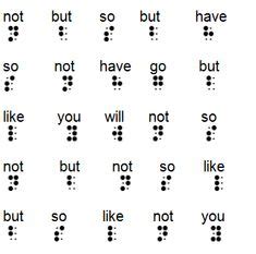 Braille Charts from Duxbury Systems | Braille activities, Braille ...