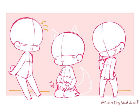 Chibi Poses Drawing Np