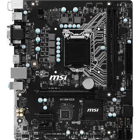 Msi H110m Eco Lga 1151 Ddr4 M Atx Motherboard H110meco Shopping