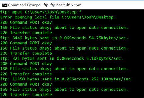 Understanding FTP Commands In The Command Line Hosted FTP Help