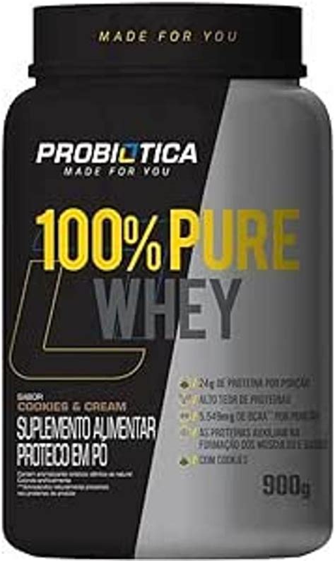 Whey Protein Concentrado Probi Tica Pure Cookies Cream G