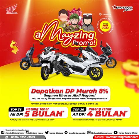 AMAYZING Promo Bintang Motor Lampung Timur Mei 2022 Honda Bintang Motor