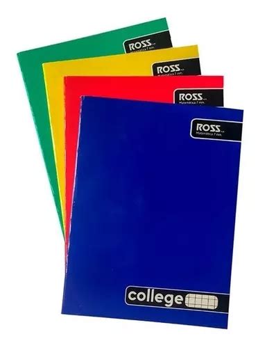 Pack 10 Cuadernos College Ross 5mm 100 Hojas Cuotas sin interés