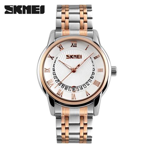 Aliexpress Buy SKMEI Luxury Brand Men Full Stainless Steel